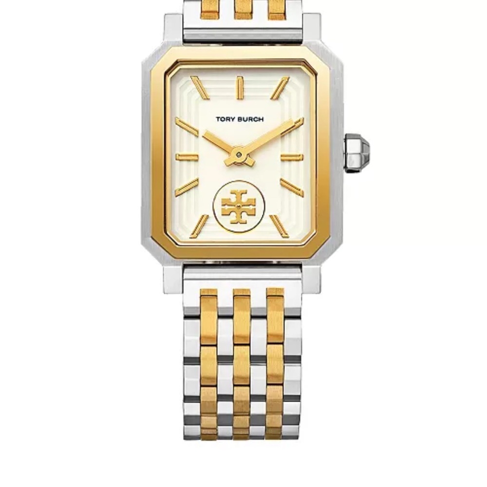 Tory Burch Two-Tone Gold and Silver Watch
